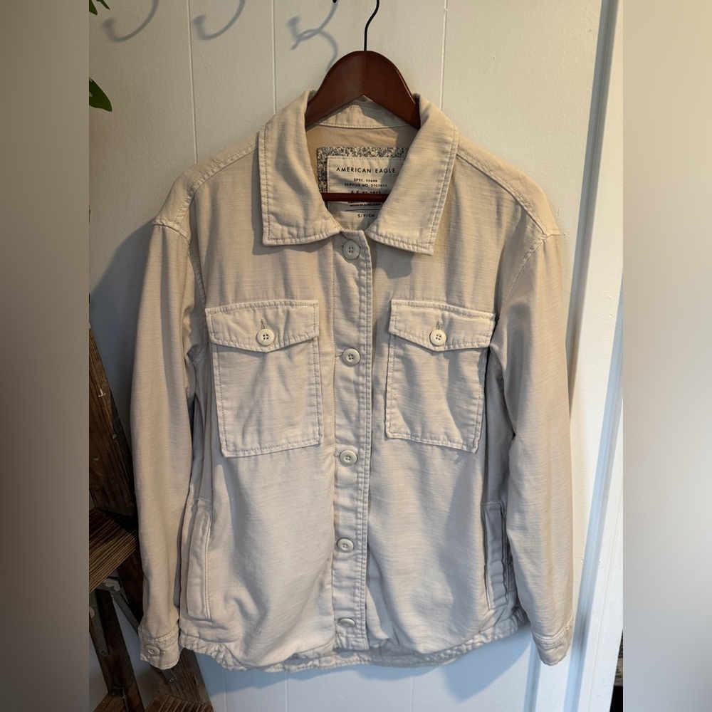 🤍 American Eagle Utility Jacket Shacket Small 🤍✨